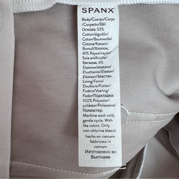 SPANX Cropped Wide Leg Classic White Pull-on Shaping Pants Size XL - Picture 4 of 11